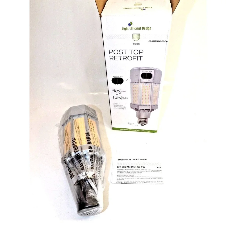 Light Efficient Design LED Omni Directional Flood replaces 400W HID - MOGUL BASE
